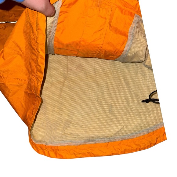 VTG L.L. Bean‎ Gortex hiking windbreaker lightweight in bright orange reflective - Picture 9 of 12